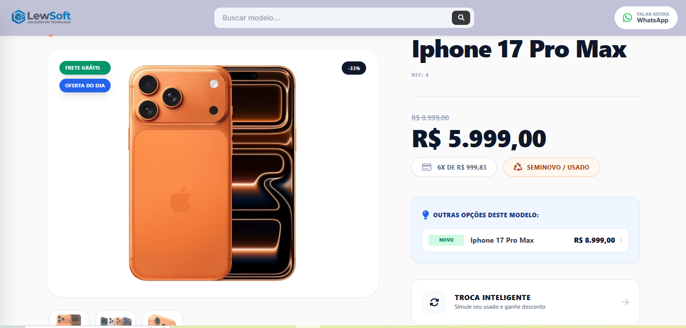 Sistema de Vitrine Digital